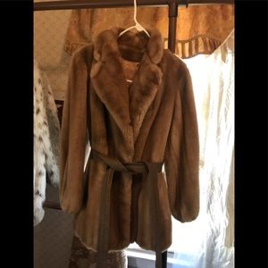 Grandella II faux fur coat size 6